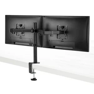 Soporte para 2 Monitores de 13” a 32” con Base para Escritorio
